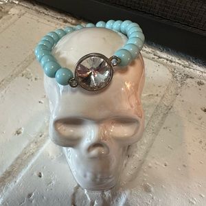 Teal‎ Beaded Bracelet